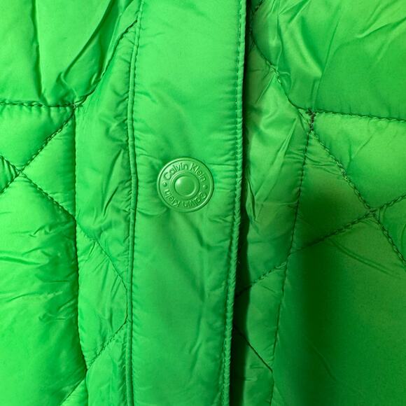 Calvin Klein Womens Reversible Barn Quilted Jacket Green XL - Picture 6 of 6